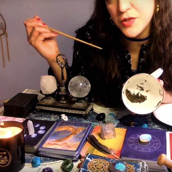 TEA LEAF & Tarot VIDEO Reading, 20 mins Reading, Delivered Within 48 - 72 Hours