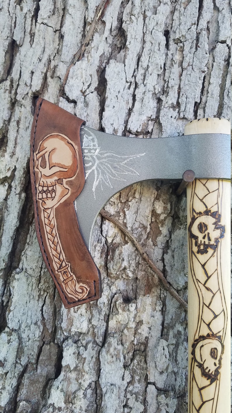 Custom Valhalla bound cold steel viking hand axe Etsy