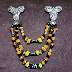 Turtle Brooch set, Samhain, with trefoil brooches