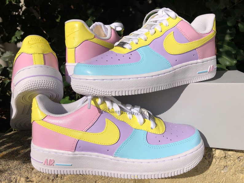 nike air force 1 pastel orange