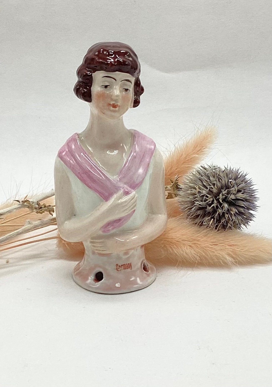 Flapper Ceramic 1920s Art Deco Flapper Porcelain Half Doll in Scarf or Shrug - Etsy Israel