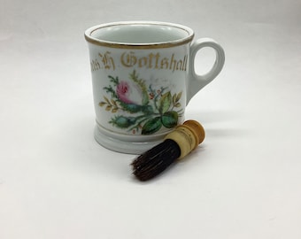 1910s-1930s Roses Shaving Mug