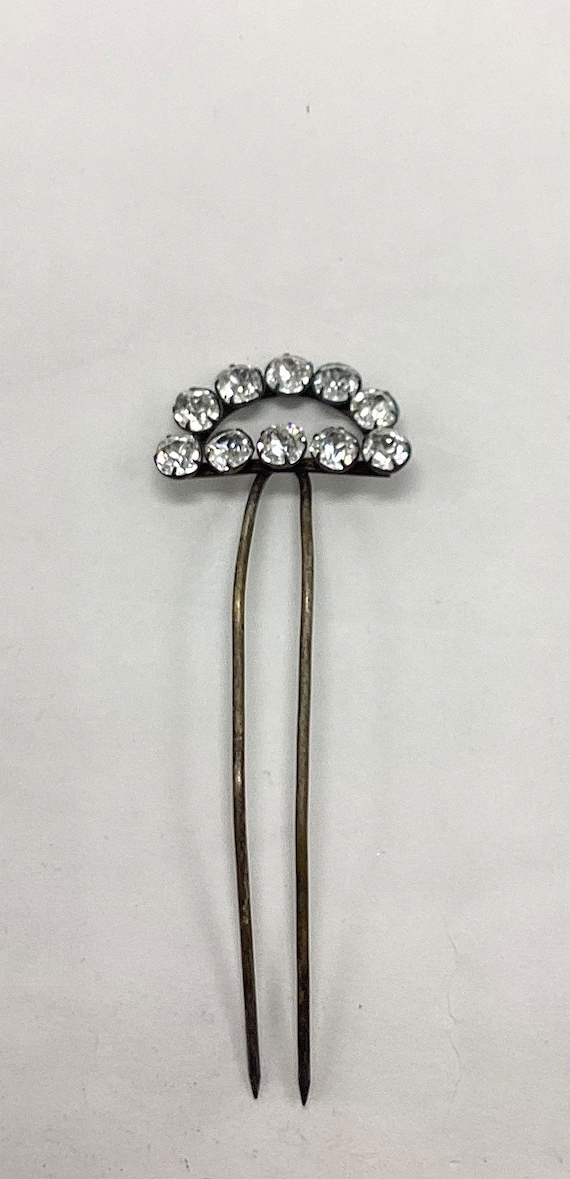 Art Deco Rhinestone Original Hair Pin or Hair Comb