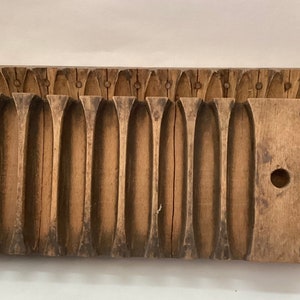 Exquisite Antique German Wooden Cigar Mold G. Siebert Hanau 1870s