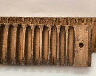 Exquisite Antique German Wooden Cigar Mold G. Siebert Hanau 1870s