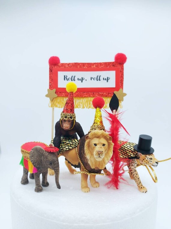 Circus Animal Cake Toppers / Cirque Du Animal / Circus Cake Etsy