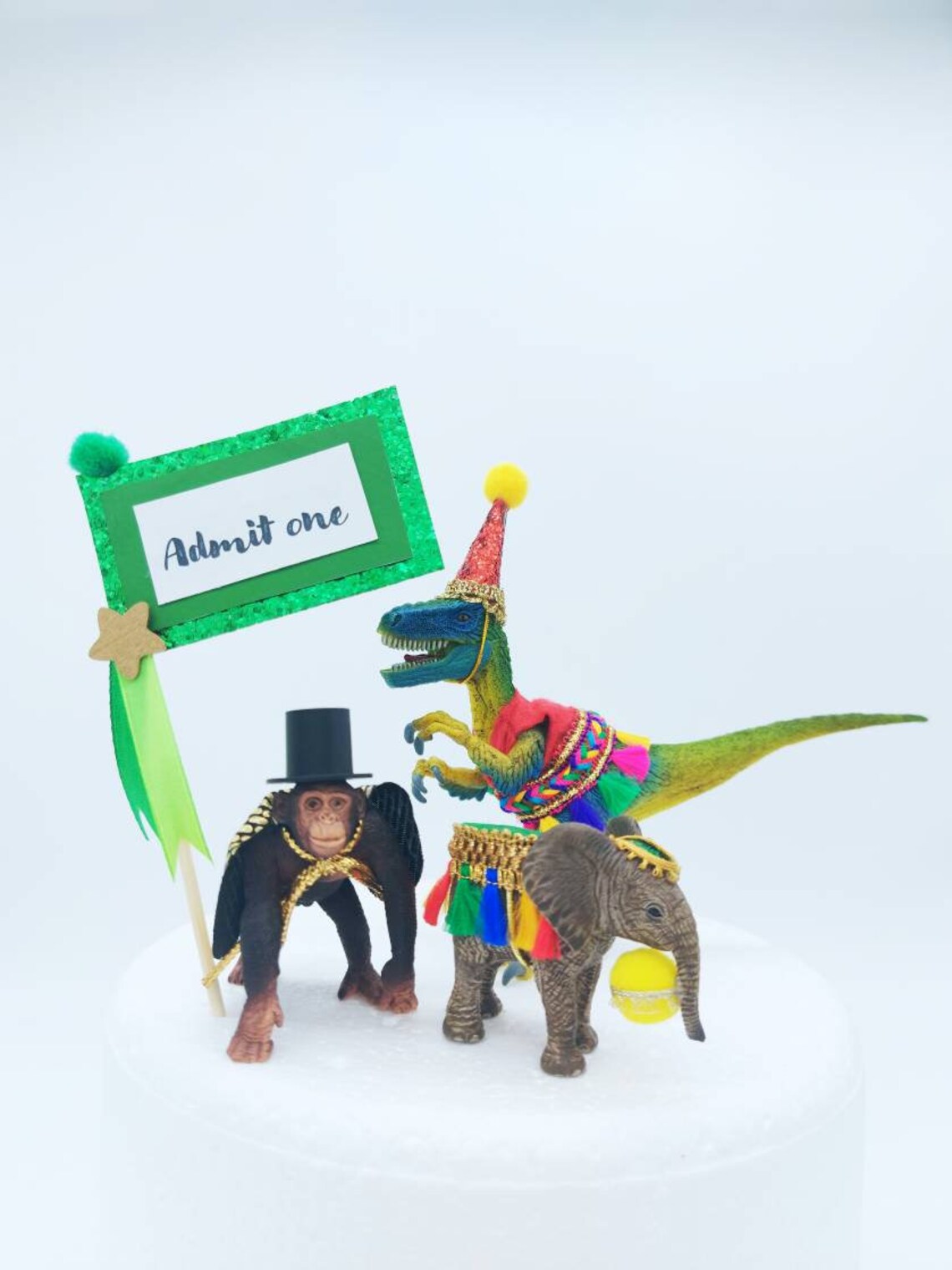 Circus Animal Cake Toppers / Cirque du Animal / Circus Cake Etsy