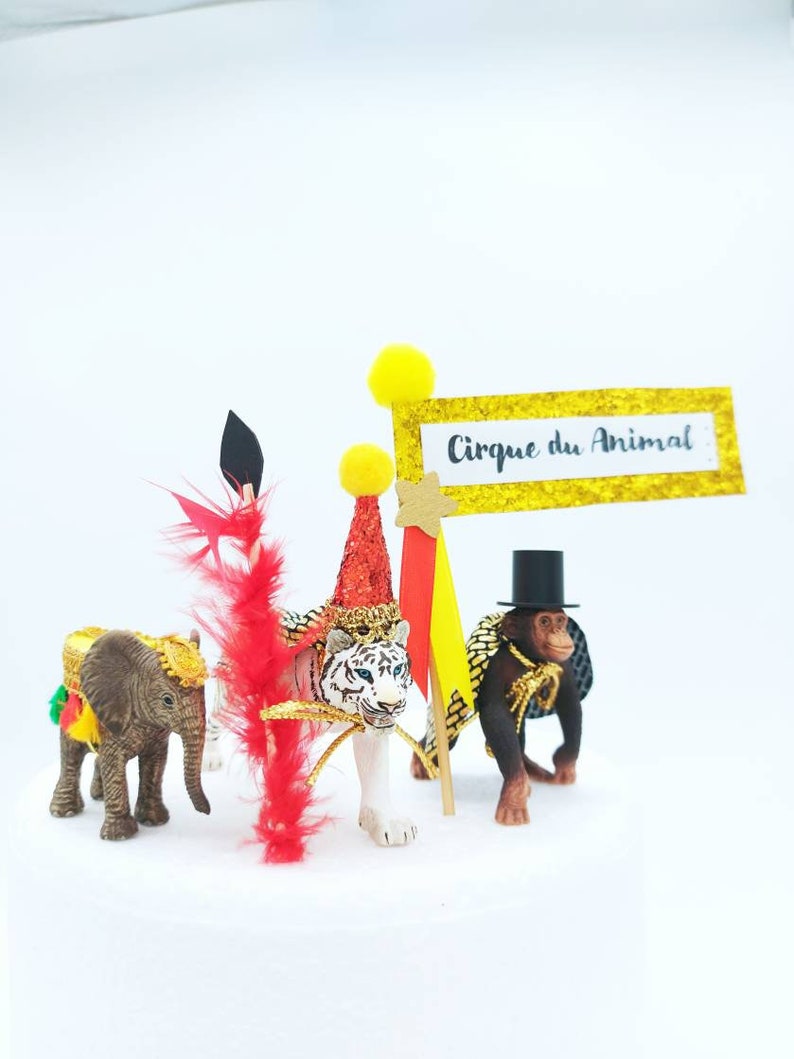 Circus Animal Cake Toppers / Cirque Du Animal / Circus Cake Etsy