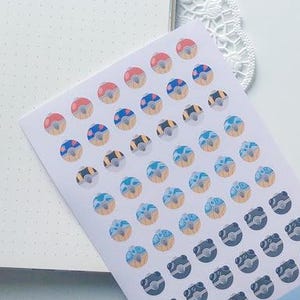 Hisui pokéball sticker sheet Poké cute stickers kawaii bullet journal