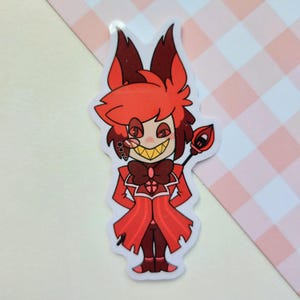 Alastor Hazbin hotel lucifer stickers kawaii sticker