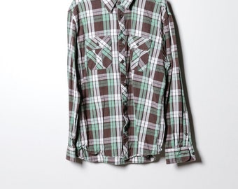 Ladies Flannel Shirt Etsy