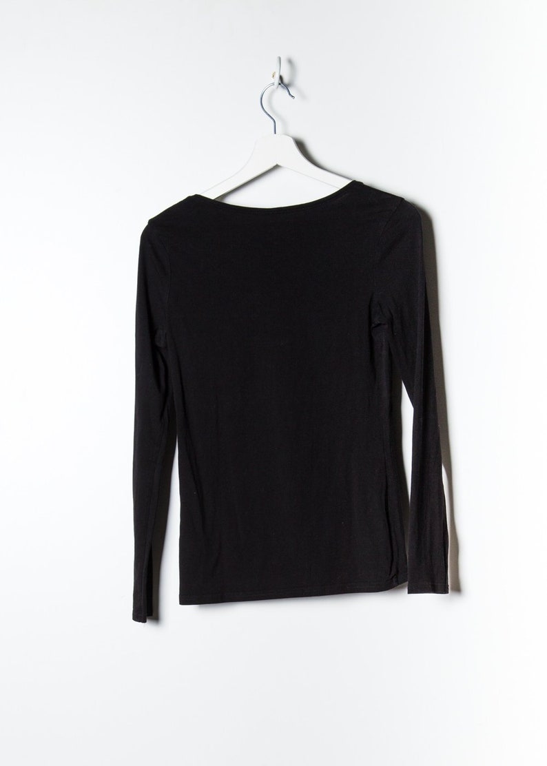 Vintage Women/'s Blouse in Black