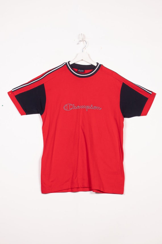 Champion T-shirt Etsy L Red in -