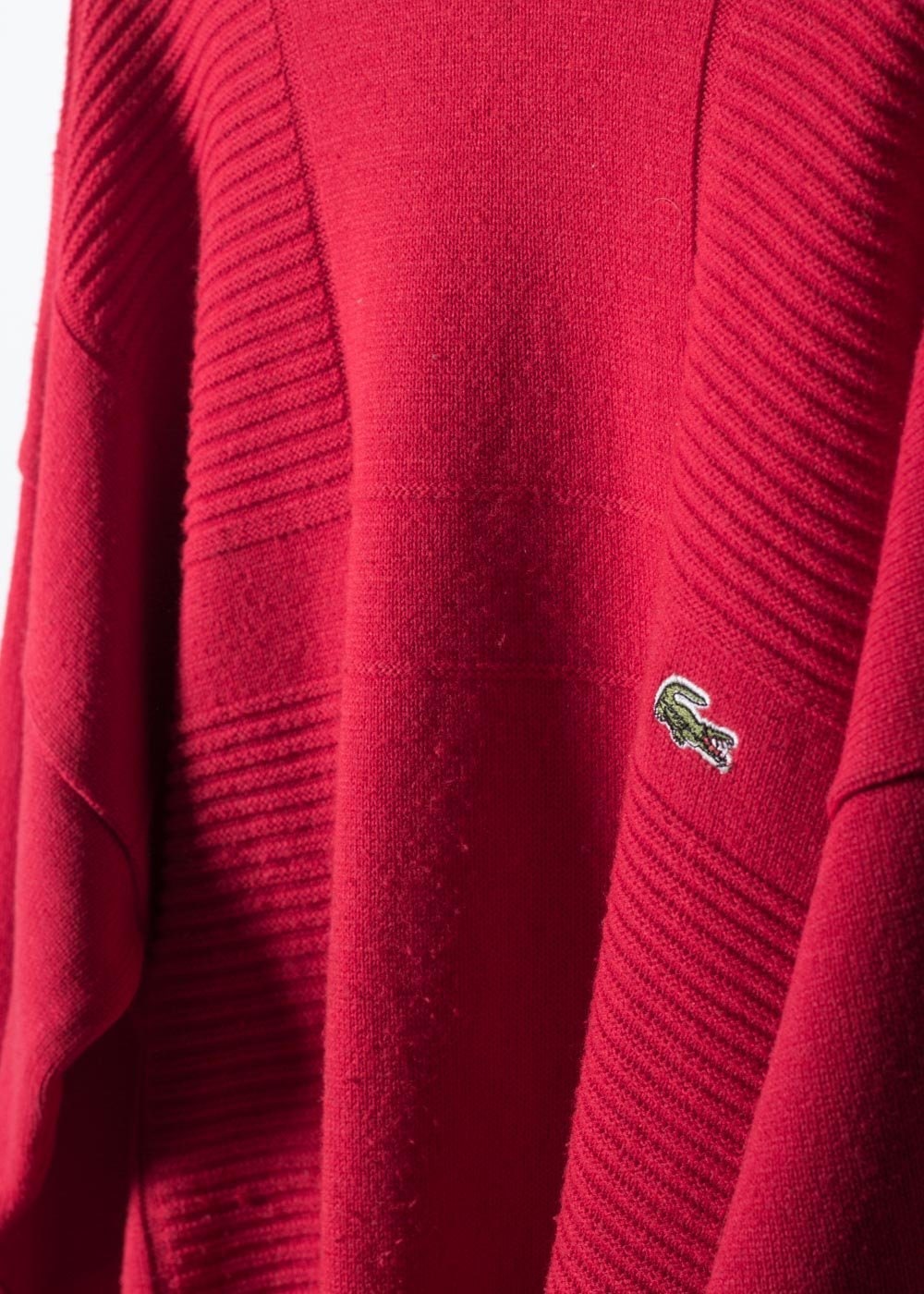 Lacoste Men's Knit Sweater in Red | Etsy