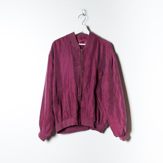 Silk Bomber Unisex in red