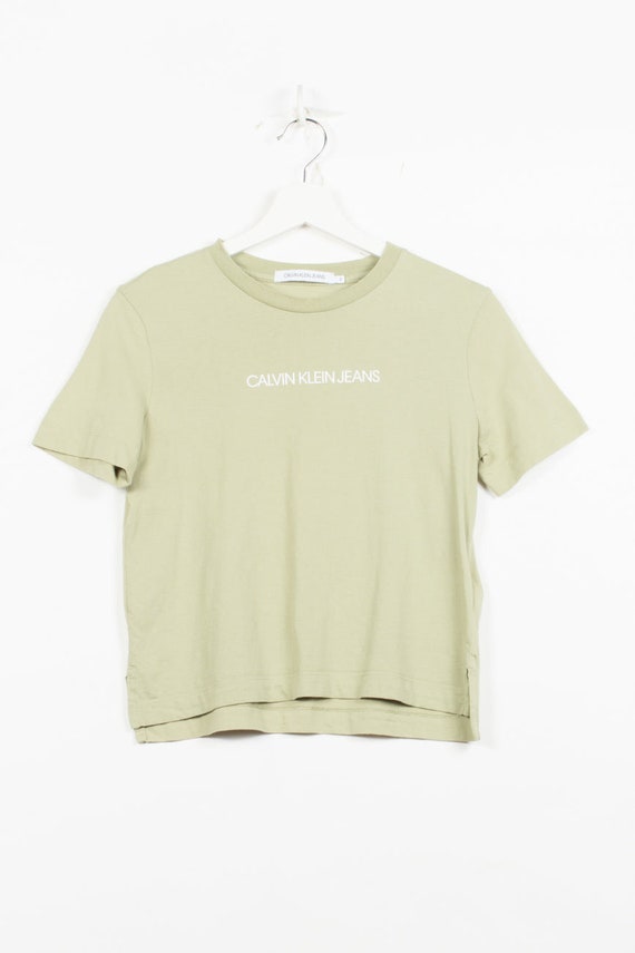 Calvin Klein T-shirt in Green, S - Etsy