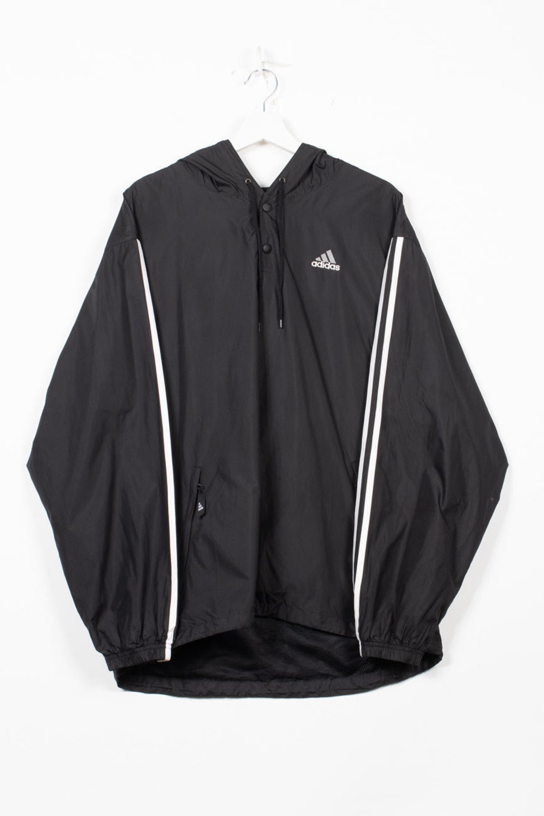 Adidas Hoodie in Black, M - Etsy