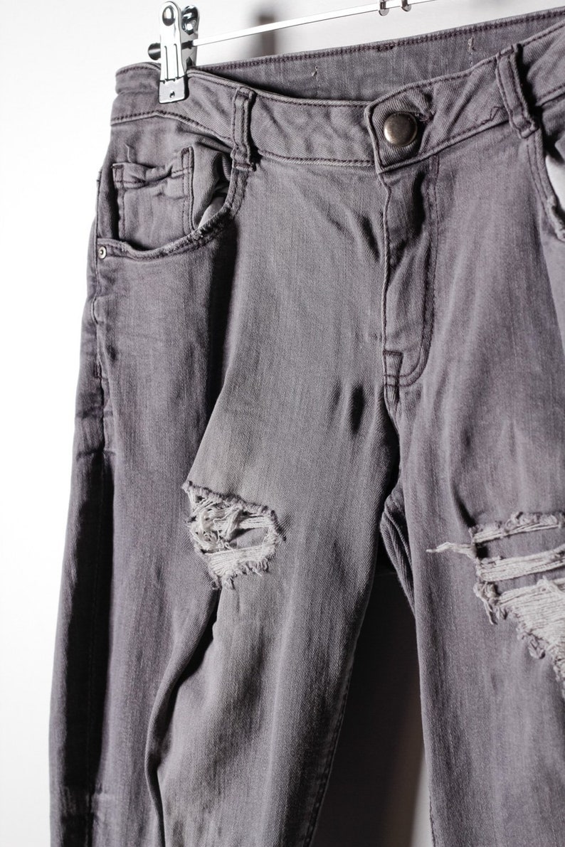 Vintage Women/'s Straight Fit in Grey