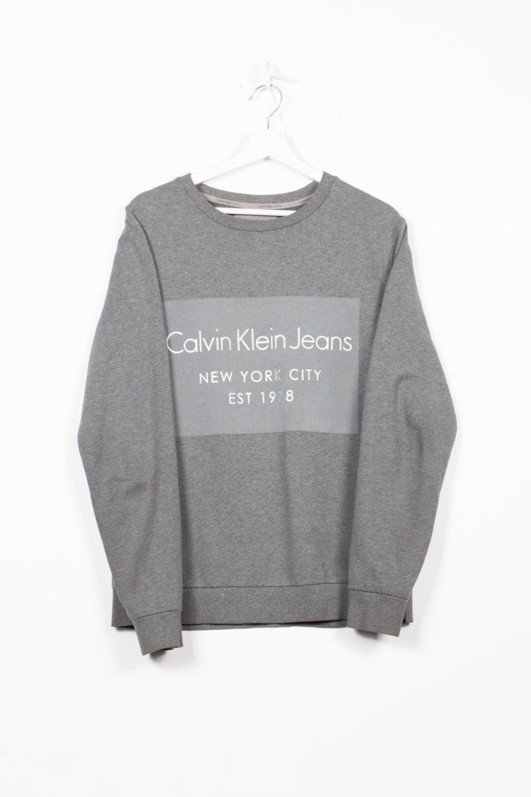 Calvin Klein Sweatshirt in Gray, M - Etsy
