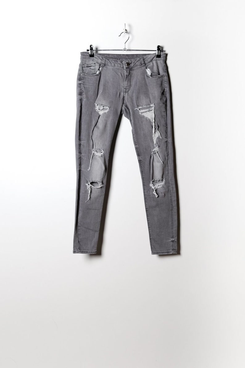 Vintage Women/'s Straight Fit in Grey