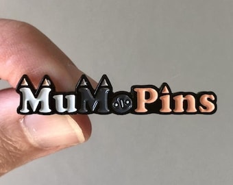 Logo Pin Soft Enamel 1.5 Inch Black Dye
