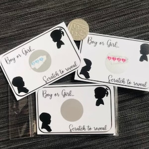 Cartes à gratter et révéler le genre - Des surprises passionnantes vous attendent !