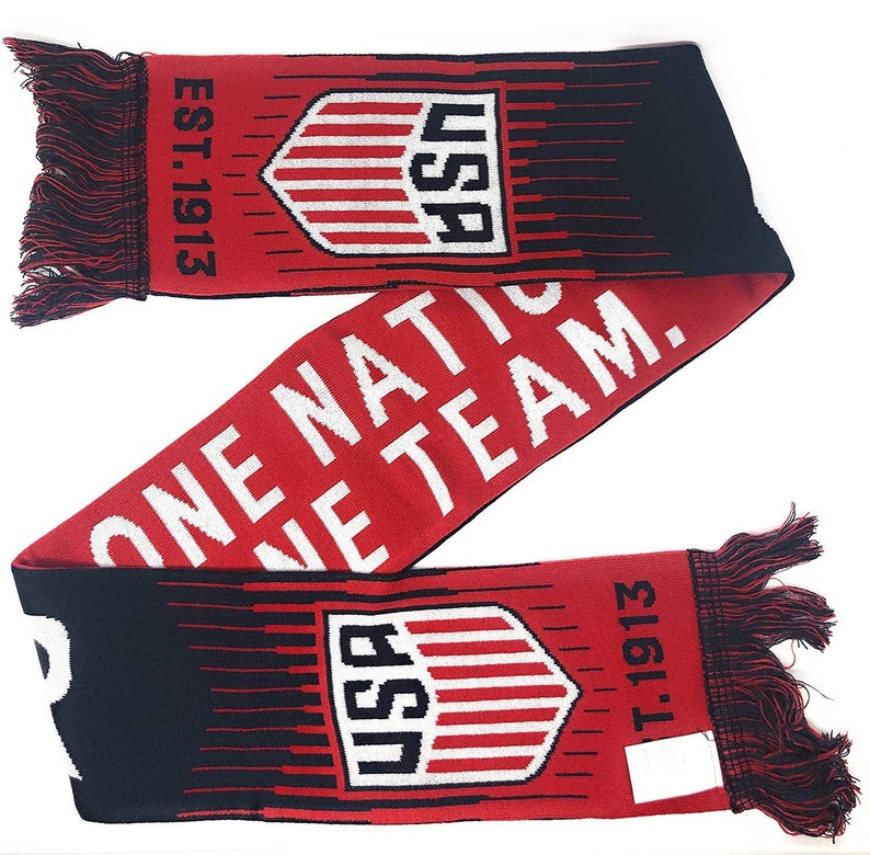 USA Soccer Scarf Licensed US Soccer National Team Scarves Etsy