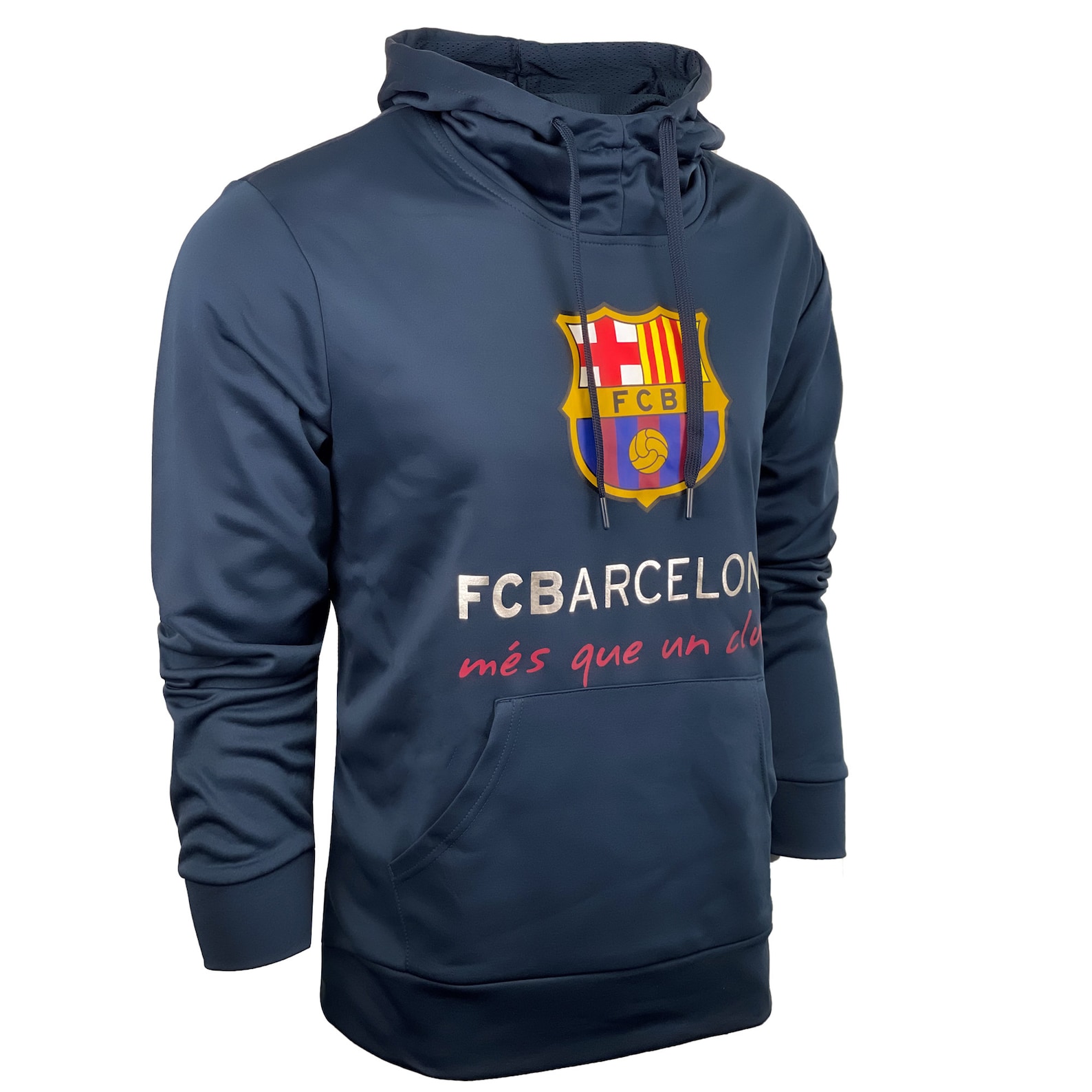 fc barcelona men's fleece pullover hoodie