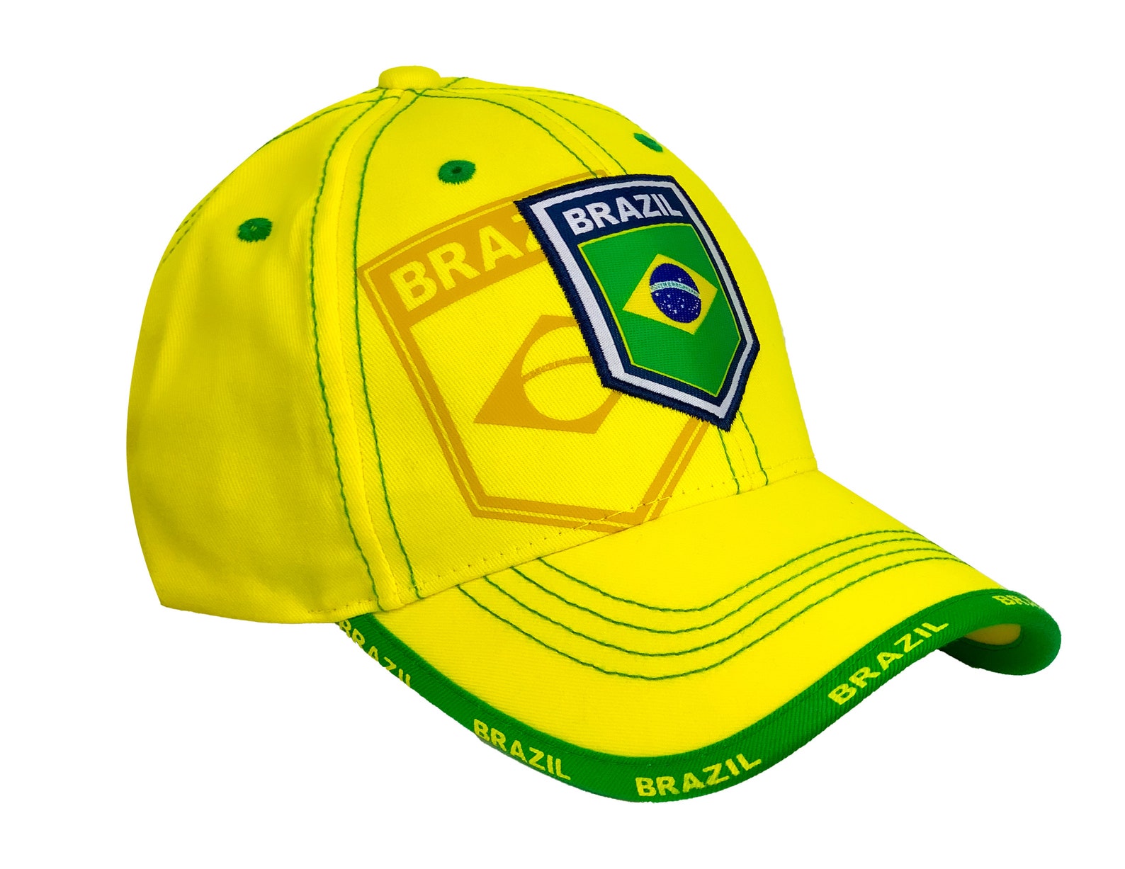 Brazil Soccer Cap Brazilian National Pride Hat Brasil Etsy