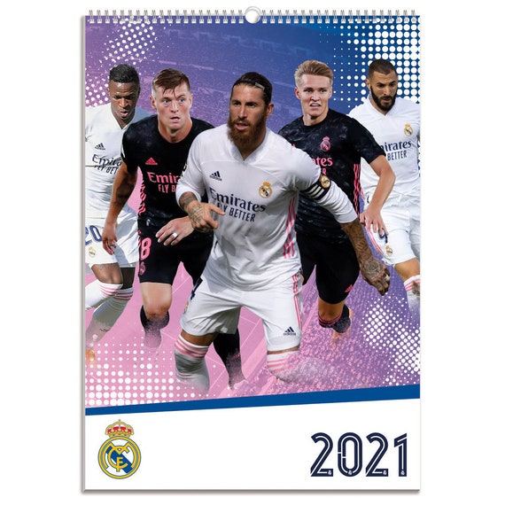 Real Madrid Calendar 2021 Official Real Madrid Wall Calendar Etsy