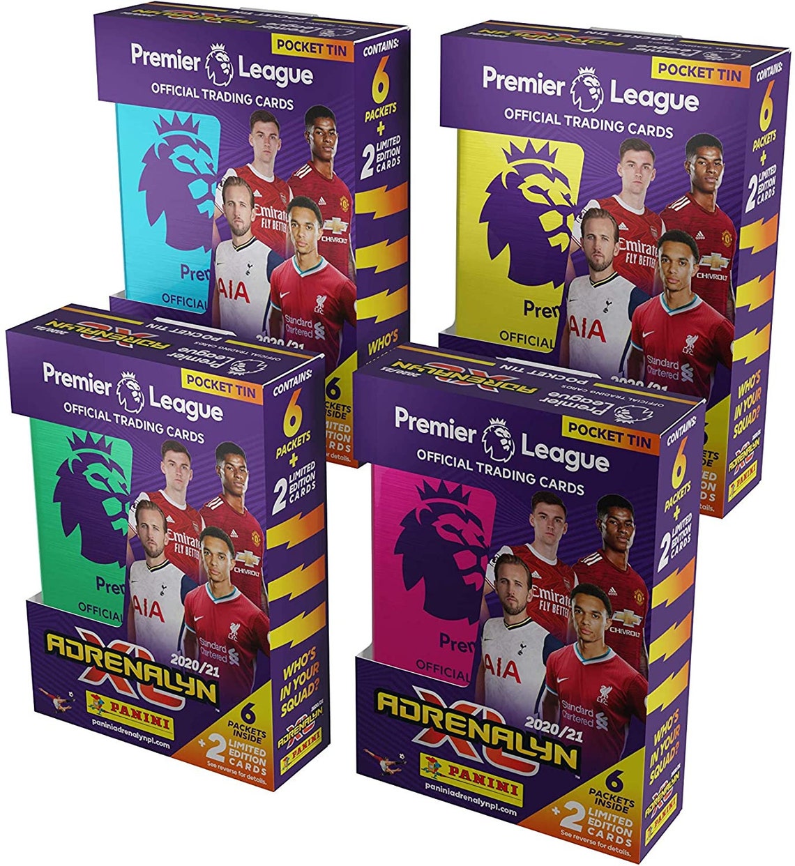 Panini Premier League Trading Cards 2020/21 Tins Adrrenalyn Etsy
