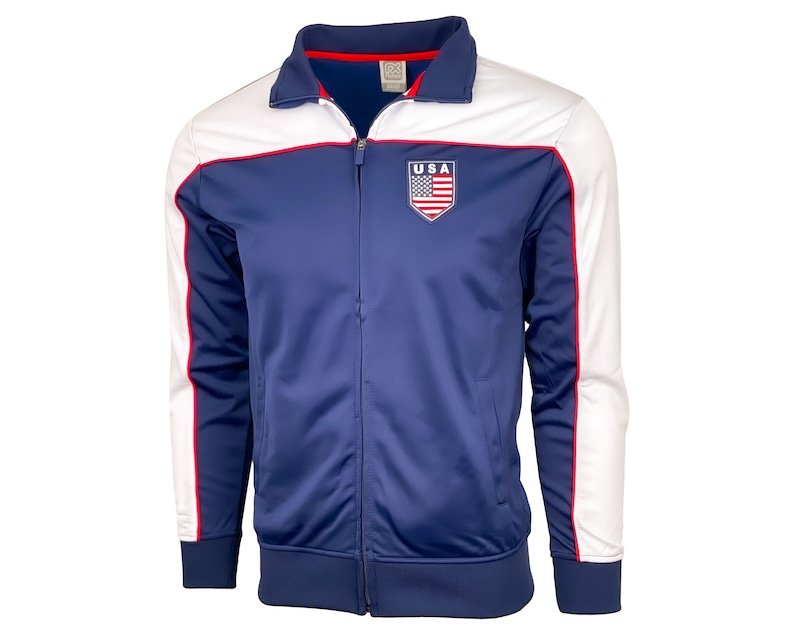 US Soccer Full Zip Jacket Boy/'s USA Soccer Track Jacket Youth Sizes