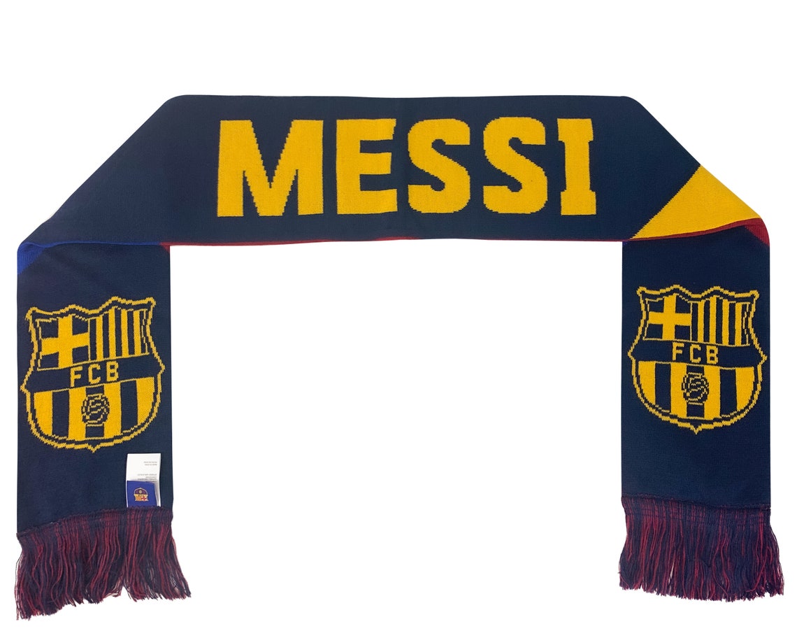 Messi Scarf Licensed Barcelona Lionel Messi Scarf | Etsy