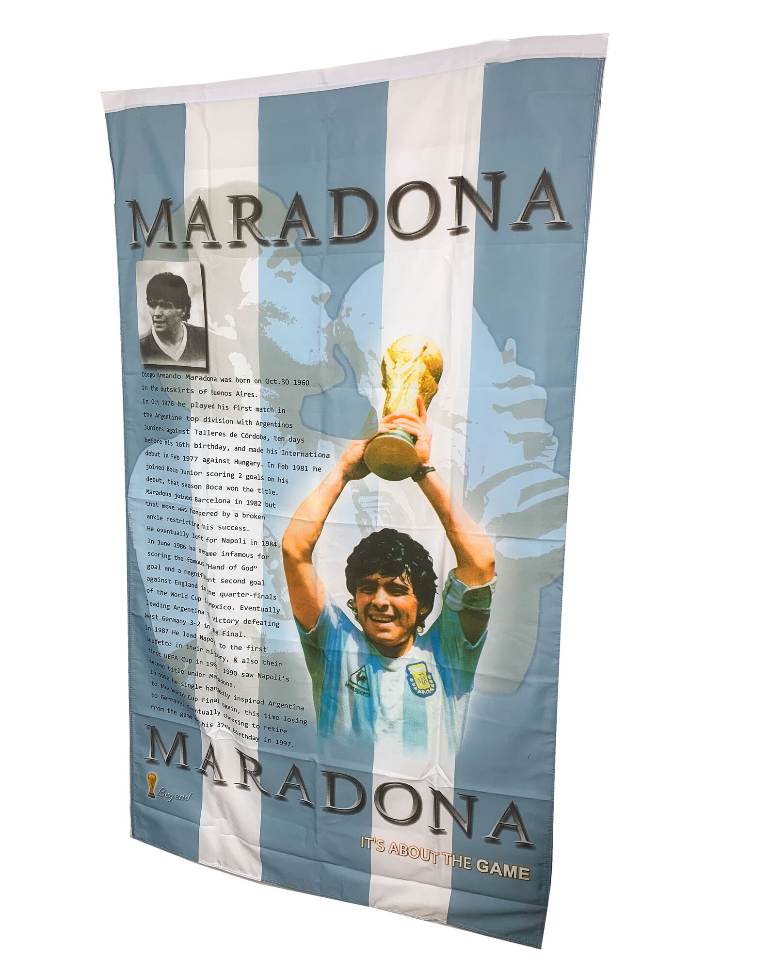 Maradona Flag Diego Armando Maradona Flag 35 Inches x 60 Etsy