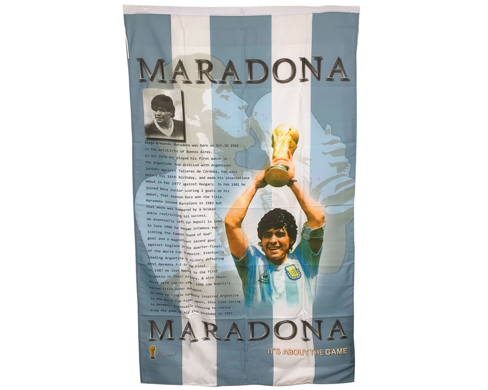 Maradona Flag Diego Armando Maradona Flag 35 Inches x 60 Etsy