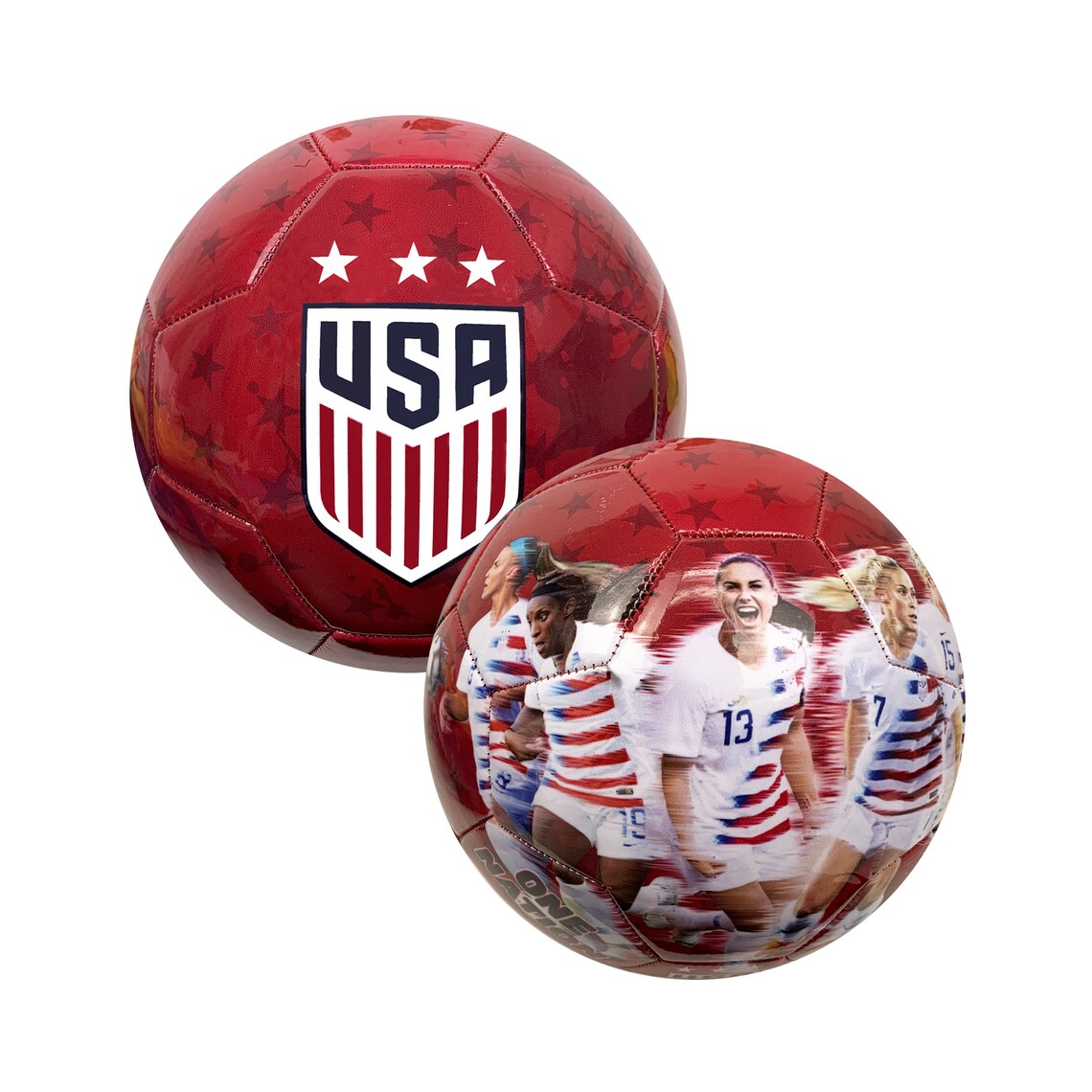 USA Women Players Graphic Soccer Ball Size 4 Etsy