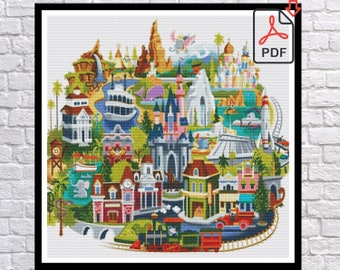 Disney Cross Stitch Pattern Etsy