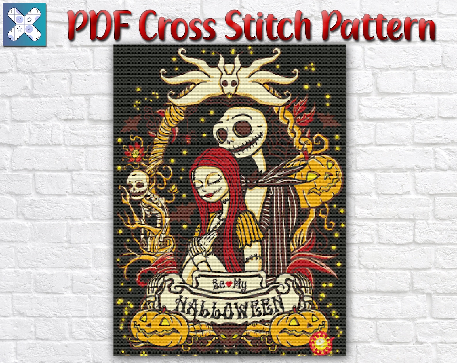 Nightmare Before Christmas Cross Stitch Pattern / Nightmare | Etsy