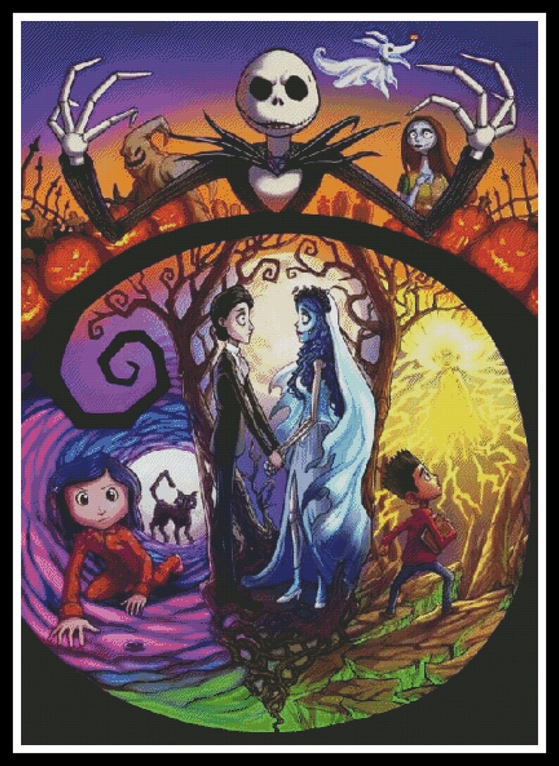 Nightmare Before Christmas Cross Stitch Pattern / Jack And Etsy