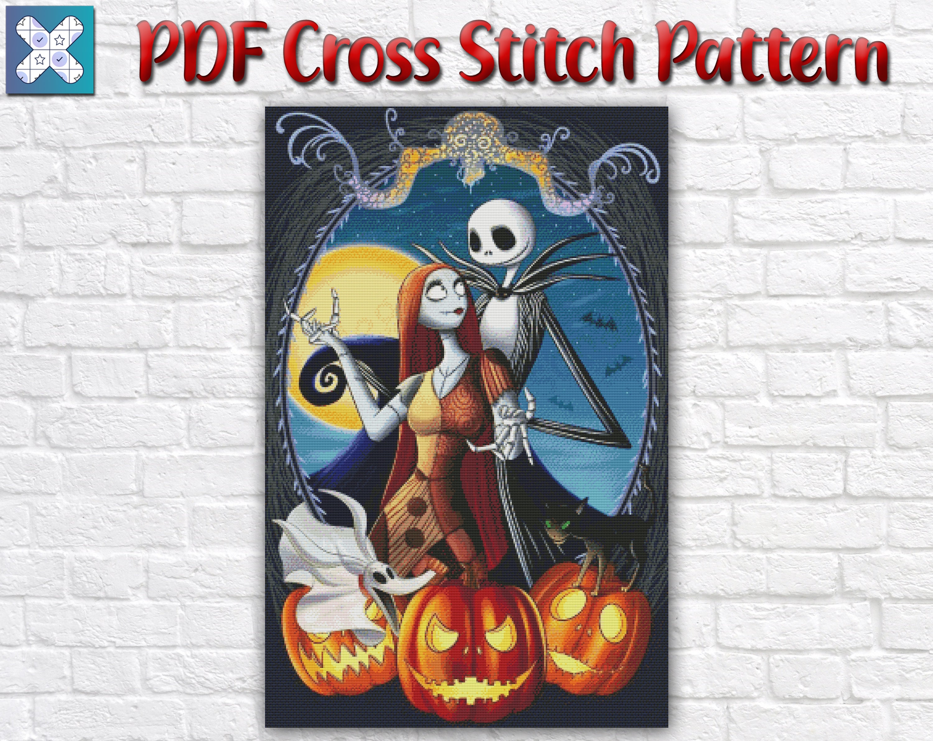 Nightmare Before Christmas Cross Stitch Pattern / Nightmare Etsy