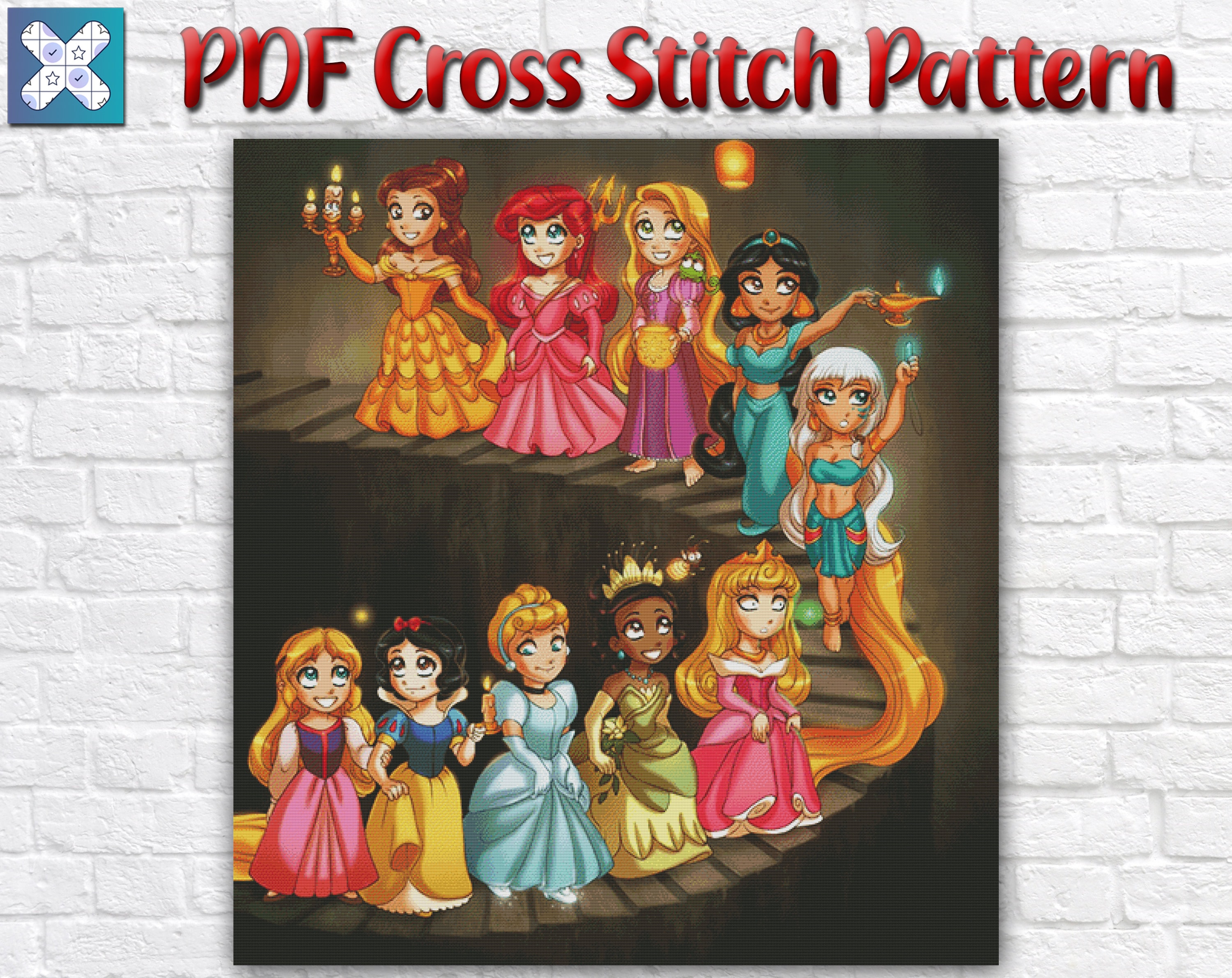 Disney Cross Stitch Pattern / Princess Cross Stitch / Disney | Etsy