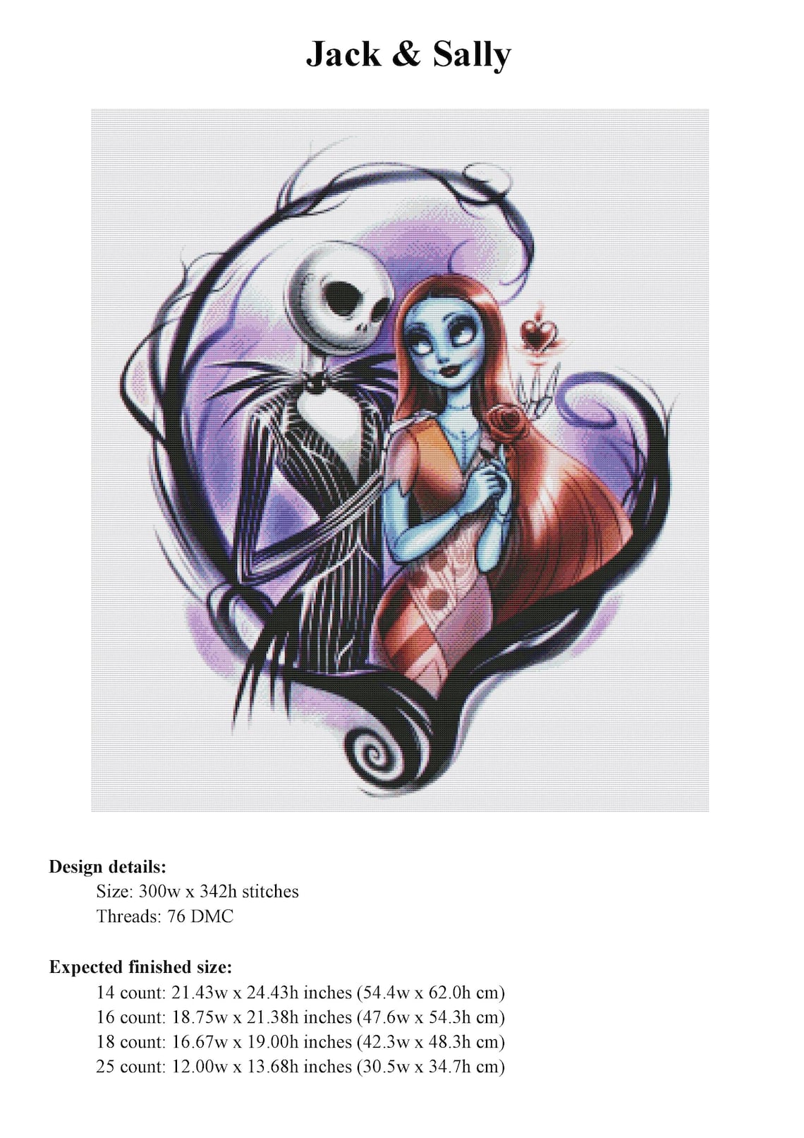 Nightmare Before Christmas Cross Stitch Pattern / Jack and Etsy