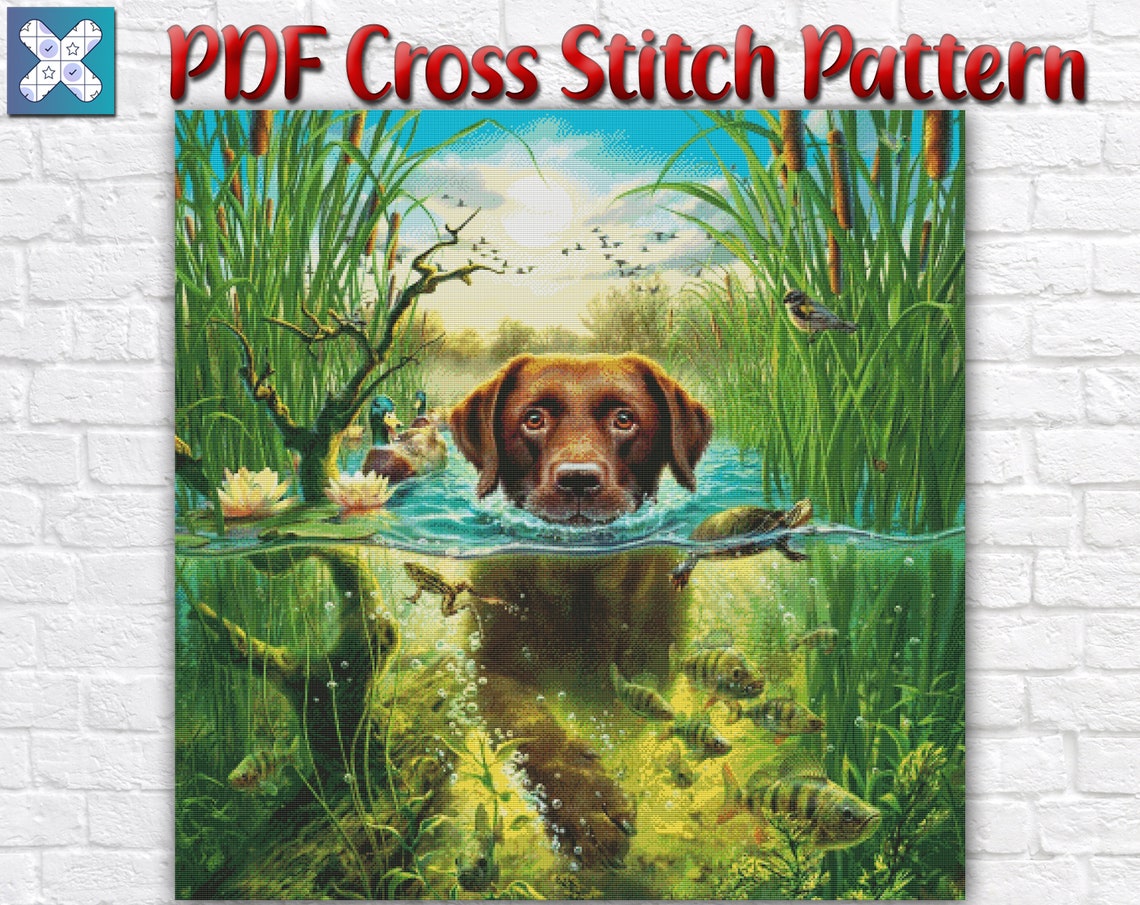Dog Counted Cross Stitch Pattern / Pet Cross Stitch Pattern / | Etsy