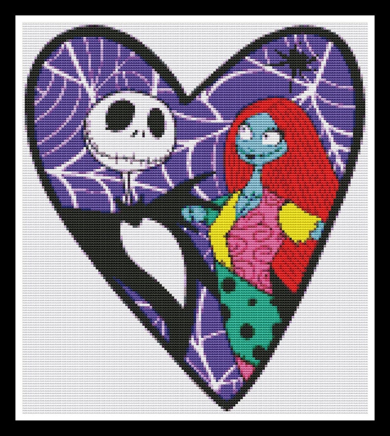 Nightmare Before Christmas Cross Stitch Pattern / Nightmare Etsy