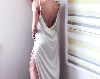 silk negligee gown