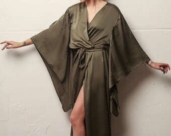 maxi kimono night robe