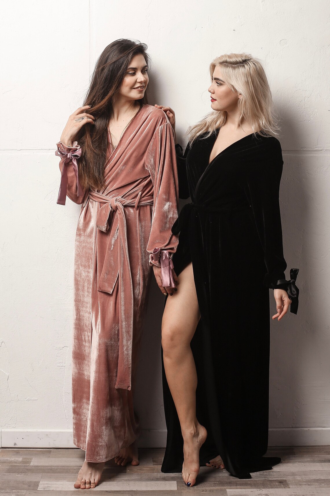 Velour long robe Velvet robe Warm robe Maxi womens robe | Etsy