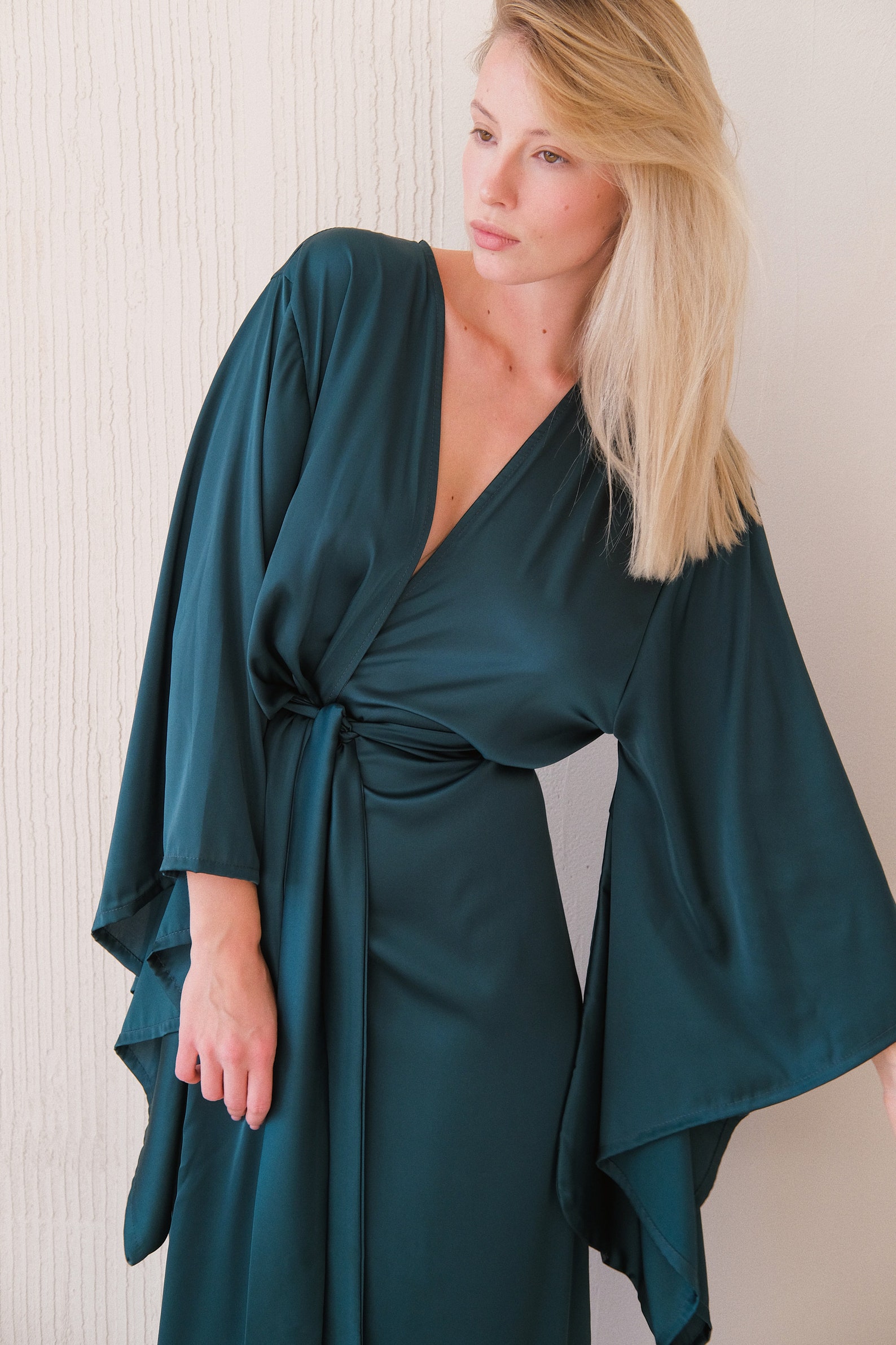 Kimono Sleeves Long Robe |women's Long Robe | Bridesmaid Robe | Kimono ...