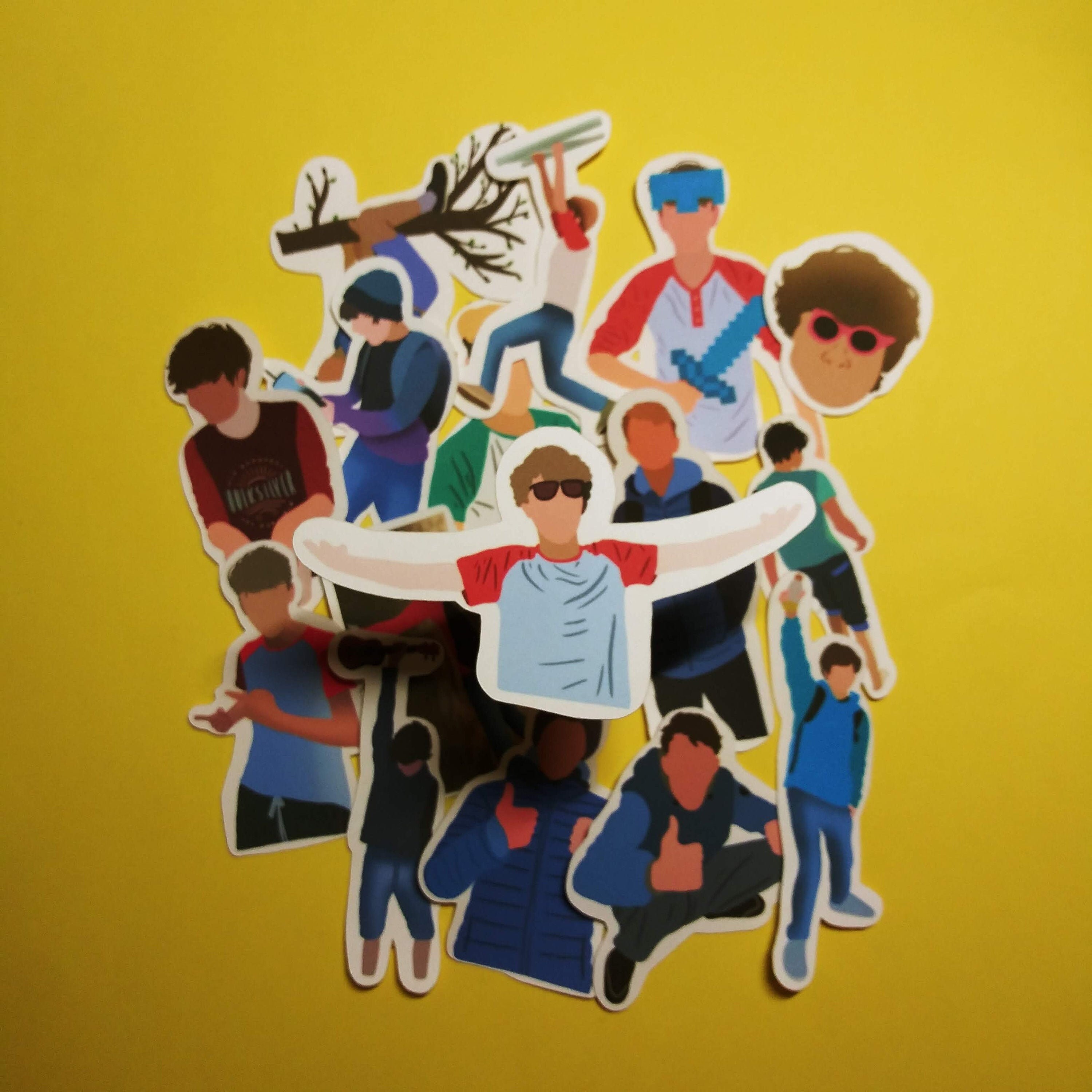 Tommyinnit Tubbo Sticker Set Of 16 Youtube Minecraft Among Etsy