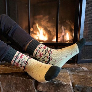 Thermal Nordic Slipper Crew with Grips | Unisex M/L